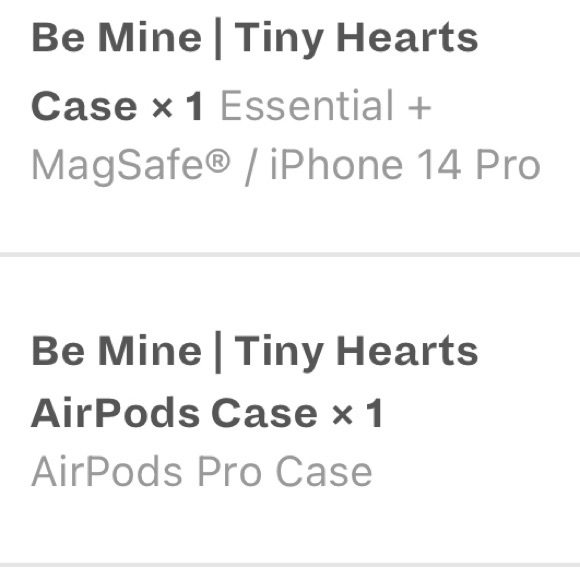 Tiny hearts phone and AirPod cases - Picture 6 of 6